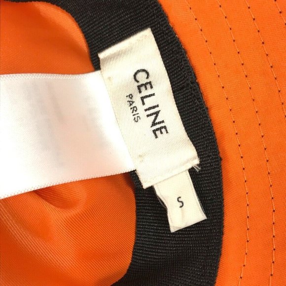 CELINE logo Quilted hat Black Nylon main image 6